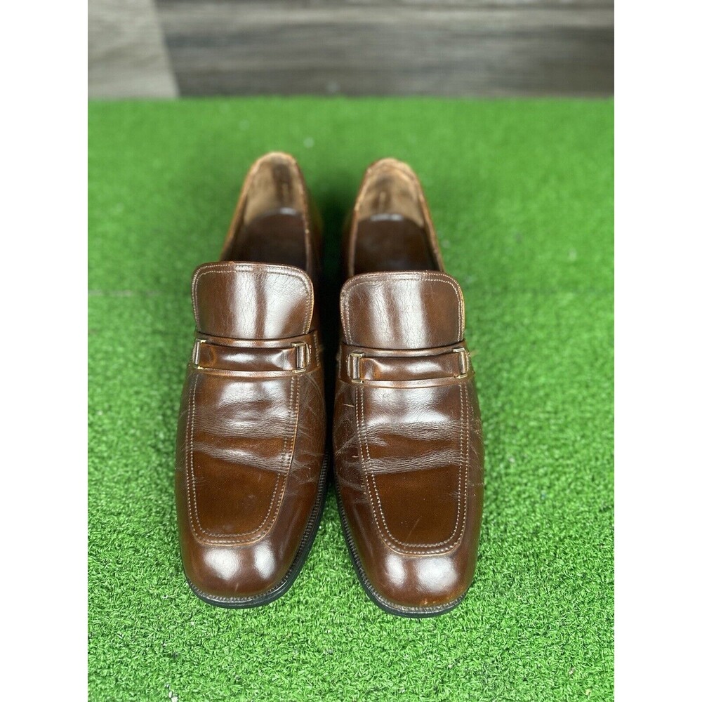 Florsheim‎ Brown Leather Loafers Men's 10 D Vintage